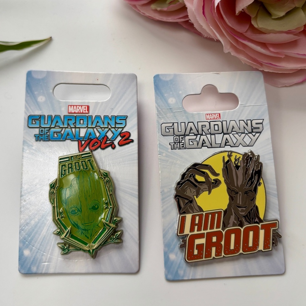 Marvel Guardians of the Galaxy Pins "I Am Groot" Pins (set of 2)